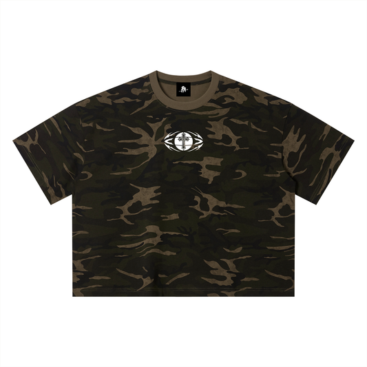 Yahweh Reigns Camo Box Tee