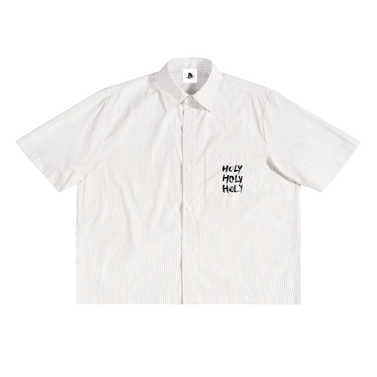 Holy Oversized Stripe Box Button-up