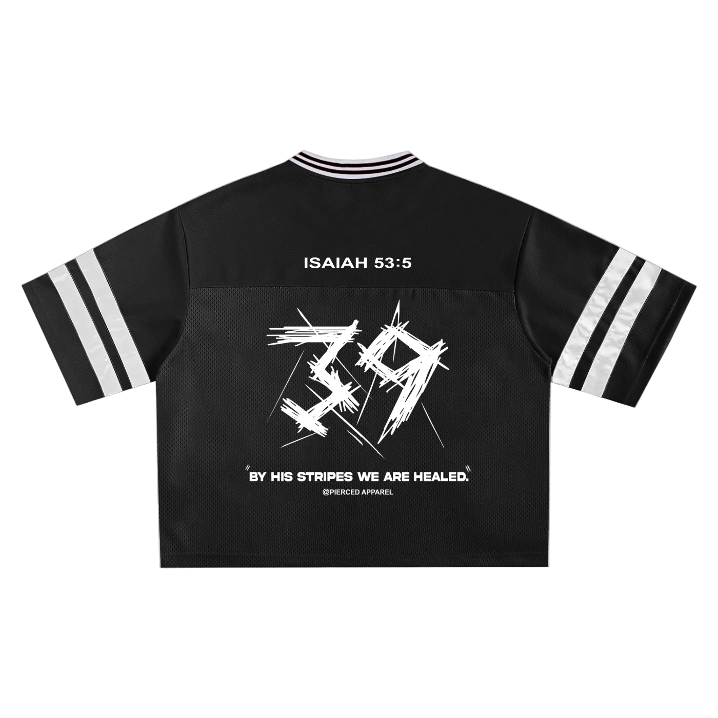 By His Stripes Mesh Box Jersey