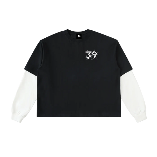 By His Stripes Layered Long Sleeve