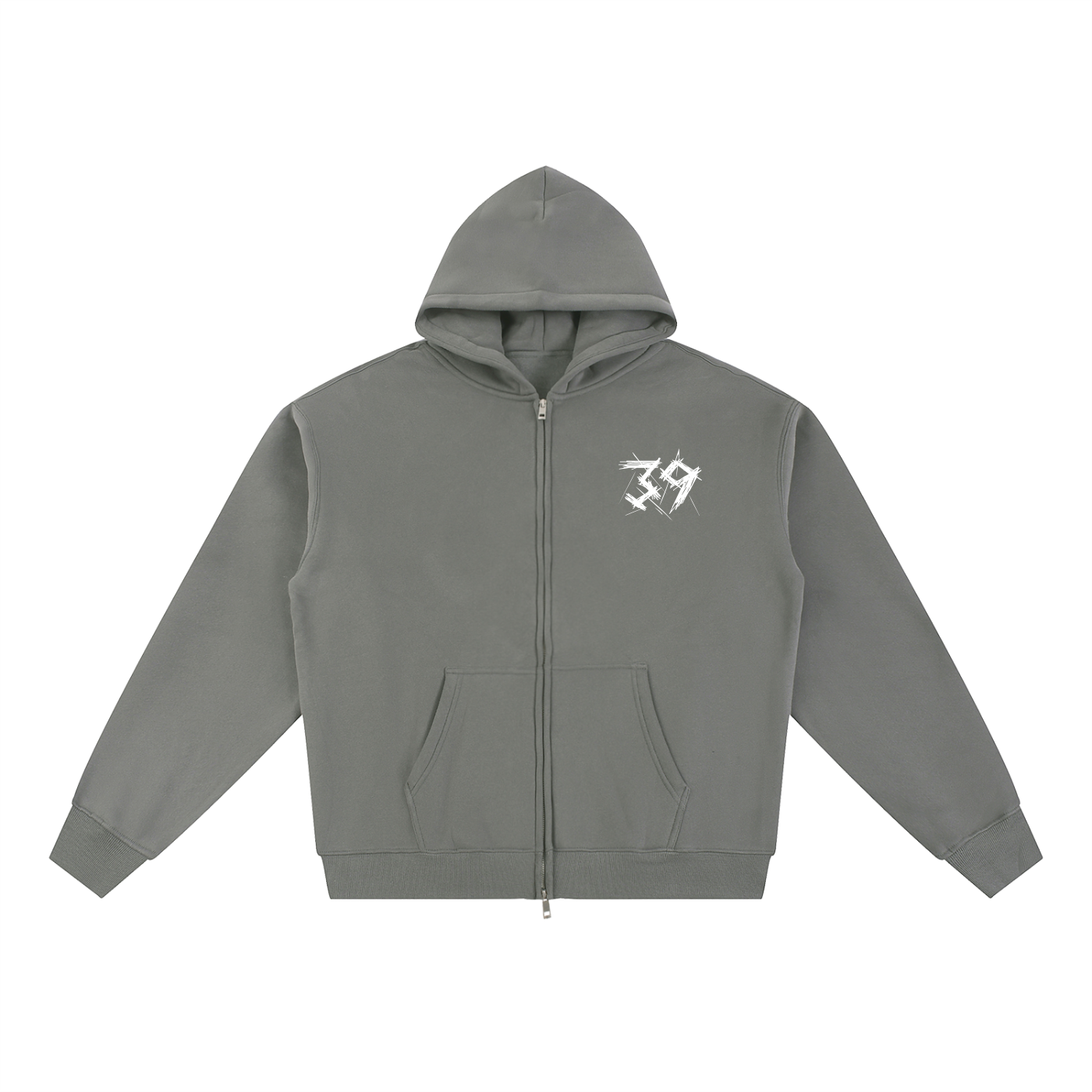 By His Stripes Zip-Up Hoodie