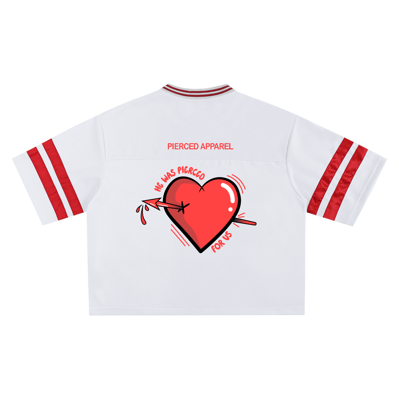 Pierced Heart Mesh Box Jersey