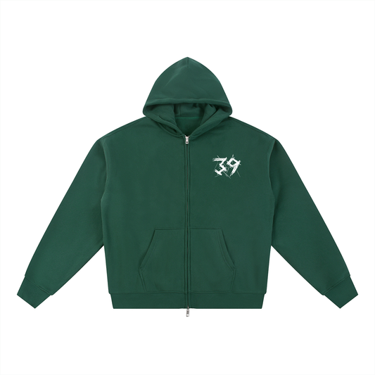 By His Stripes Zip-Up Hoodie