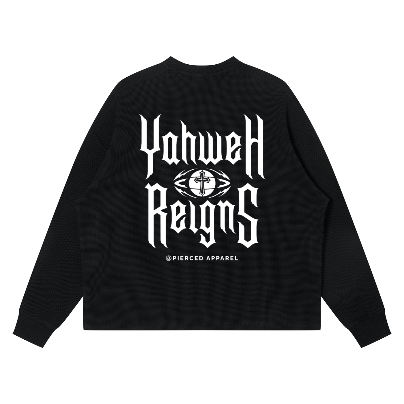 Yahweh Reigns Box Waffle Long Sleeve