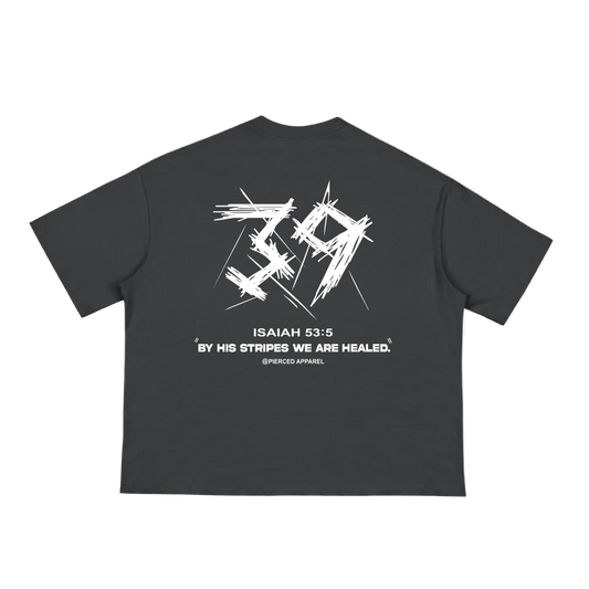 By His Stripes Loose Boxy Tee