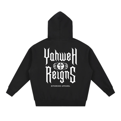 Yahweh Reigns Oversized Box Zip-up Hoodie