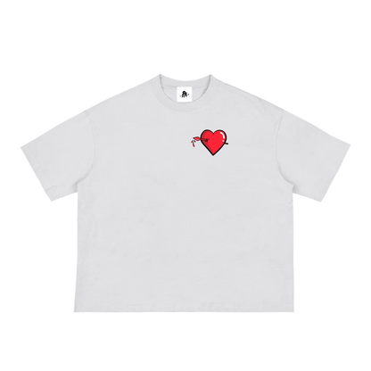 Pierced Heart Loose Boxy Tee