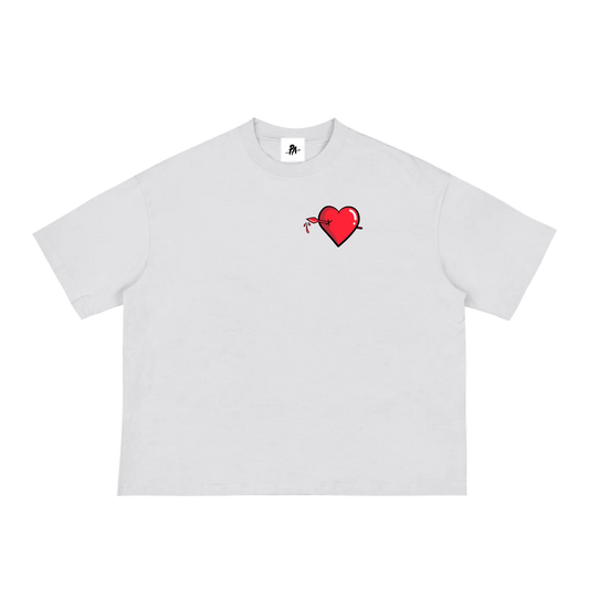 Pierced Heart Loose Boxy Tee