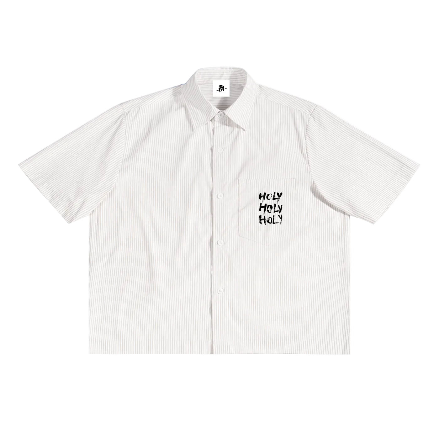 Holy Oversized Stripe Box Button-up