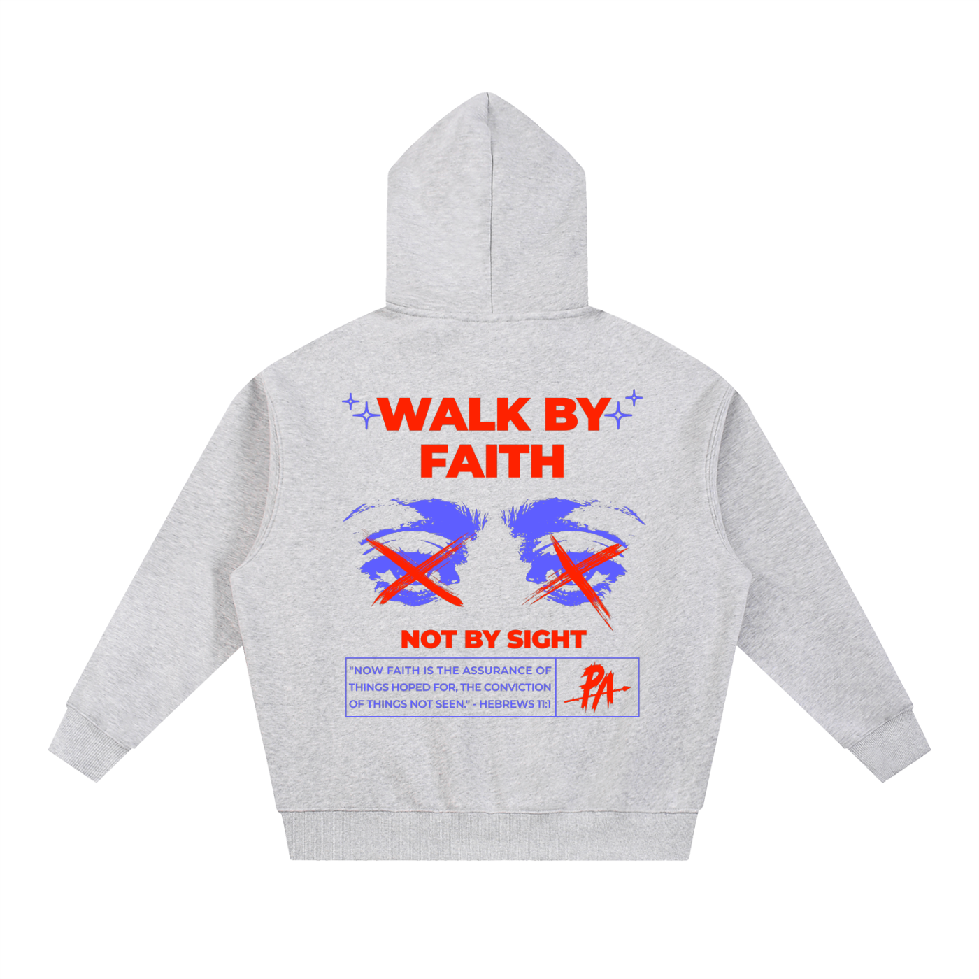 Walk By Faith Oversized Box Fit Hoodie