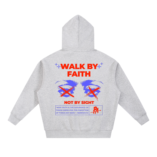 Walk By Faith Oversized Box Fit Hoodie