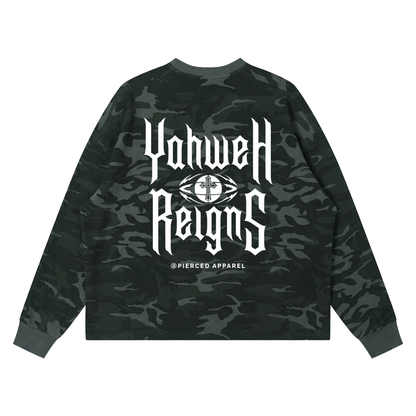 Yahweh Reigns Box Waffle Long Sleeve
