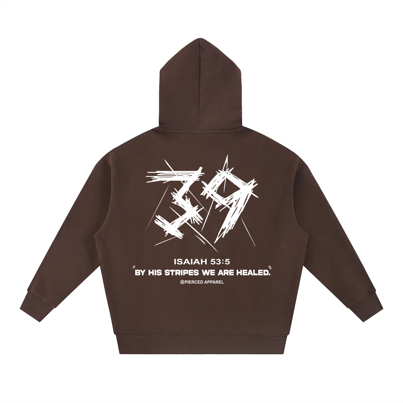 By His Stripes Oversized Box Fit Hoodie
