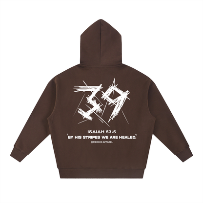 By His Stripes Oversized Box Fit Hoodie