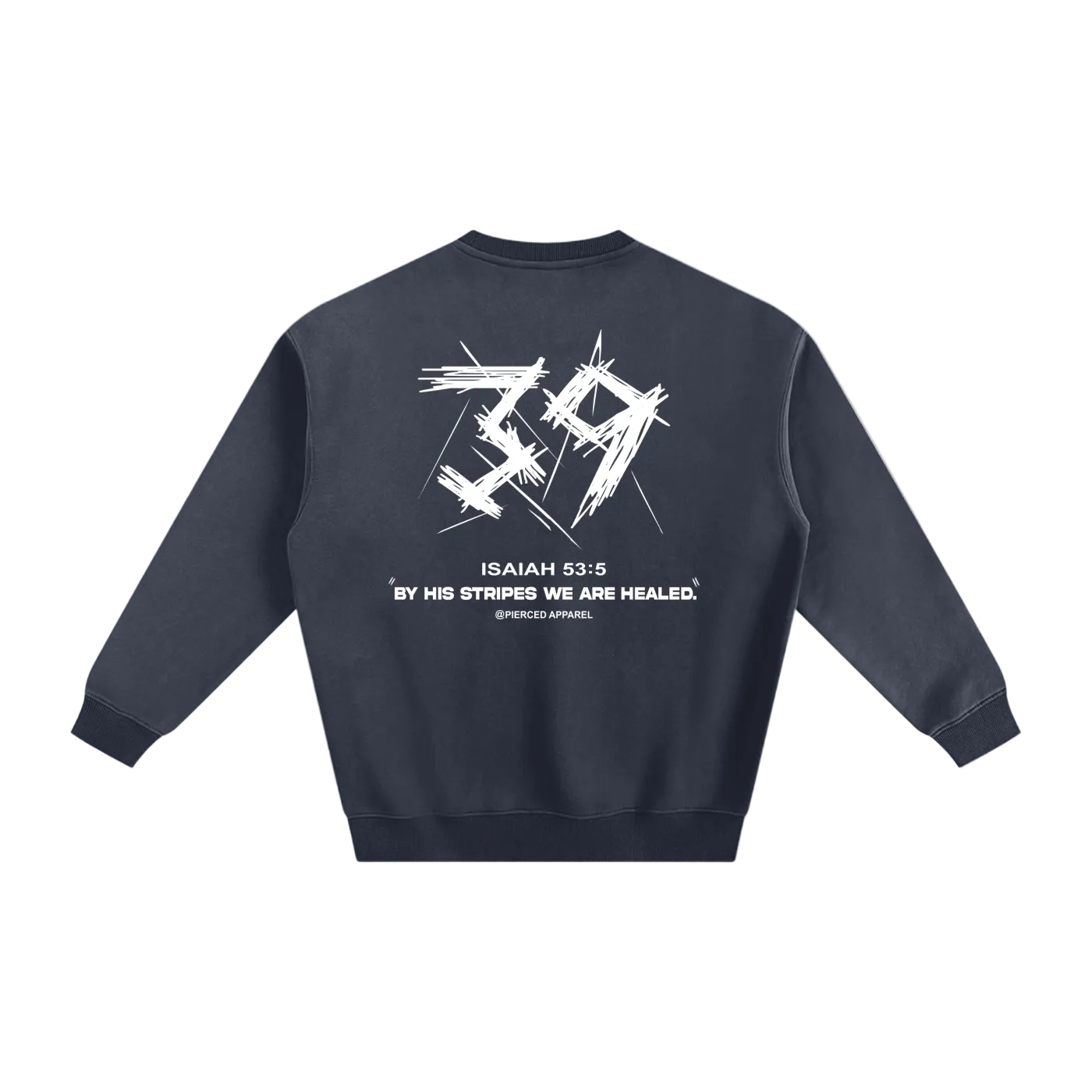 By His Stripes Fleece Sweatshirt