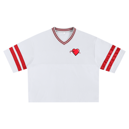Pierced Heart Mesh Box Jersey