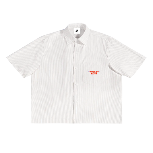 Walk By Faith Oversized Stripe Box Button-Up