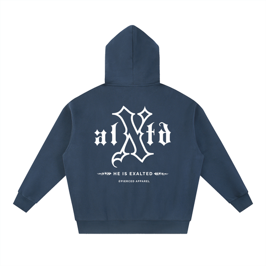 Exalted Oversized Box Zip-Up Hoodie