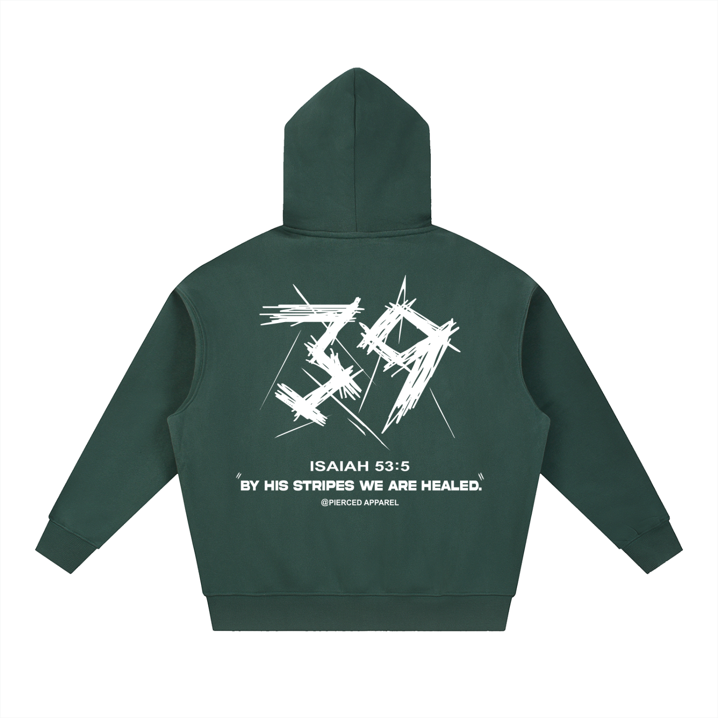 By His Stripes Oversized Box Fit Hoodie