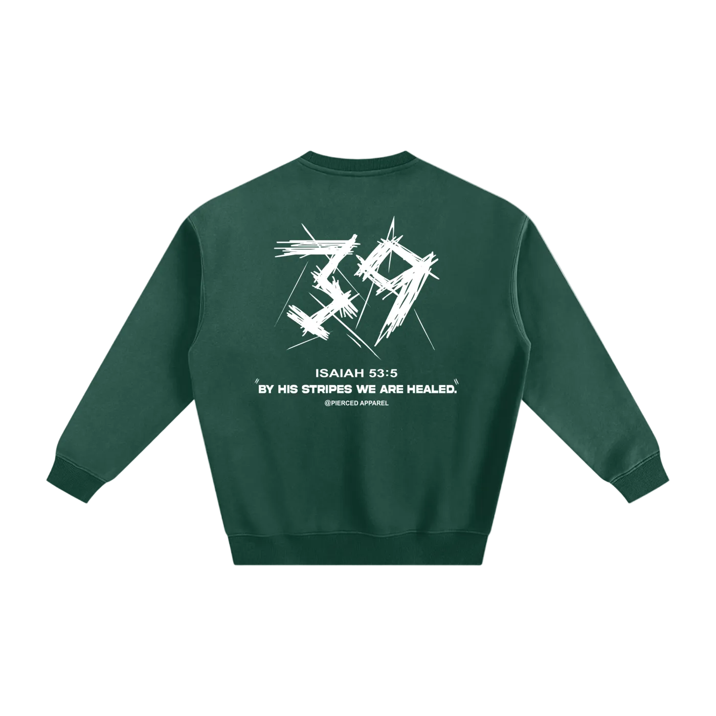 By His Stripes Fleece Sweatshirt
