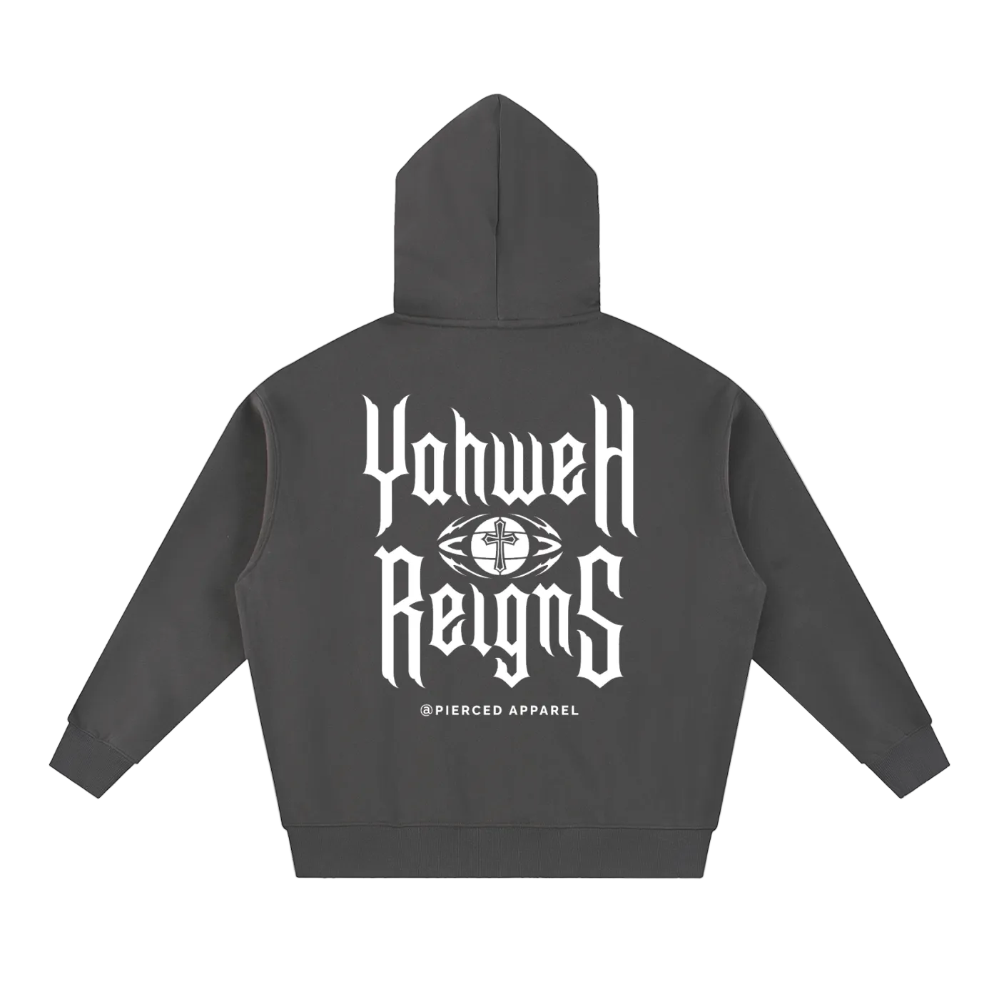 Yahweh Reigns Oversized Box Zip-up Hoodie