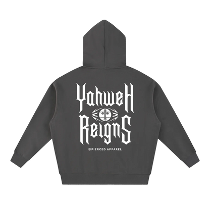 Yahweh Reigns Oversized Box Zip-up Hoodie