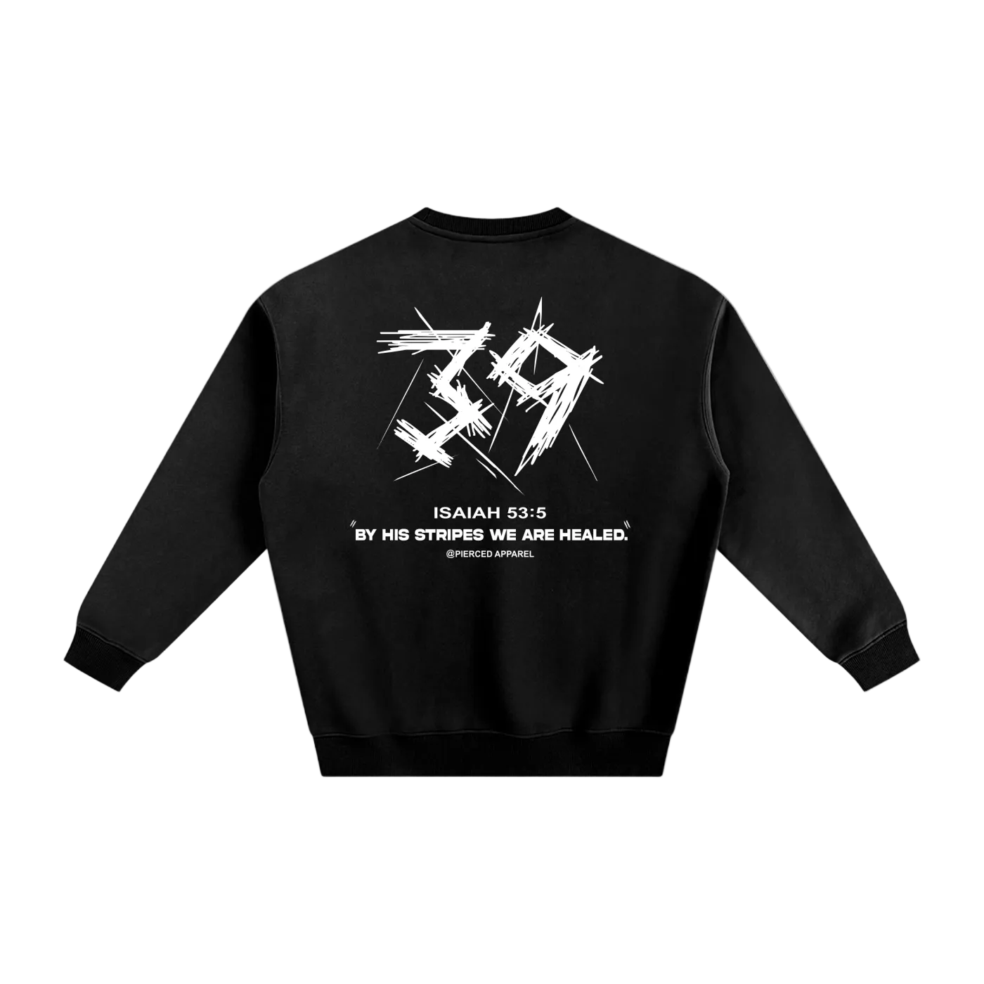 By His Stripes Fleece Sweatshirt