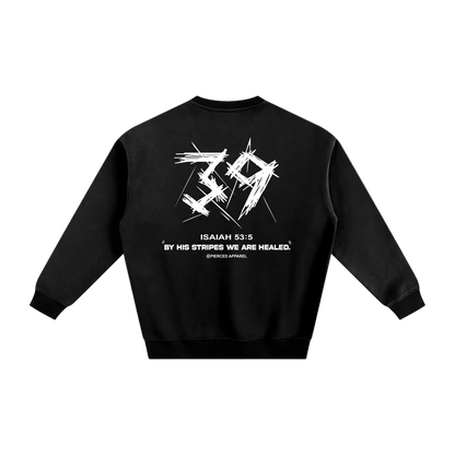 By His Stripes Fleece Sweatshirt