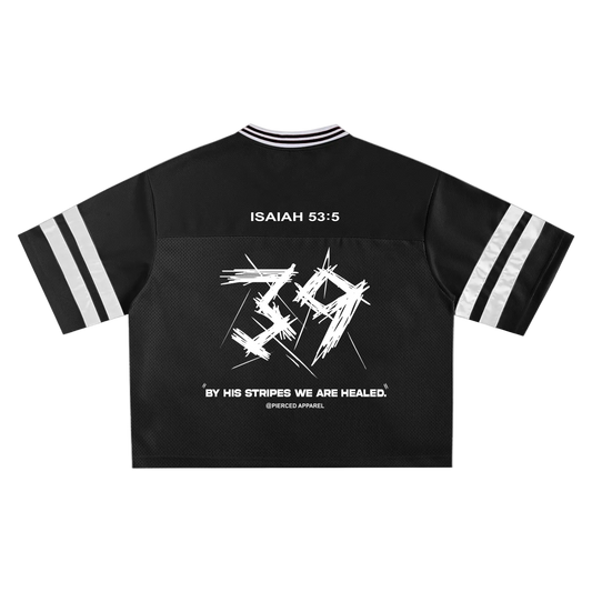 By His Stripes Mesh Box Jersey