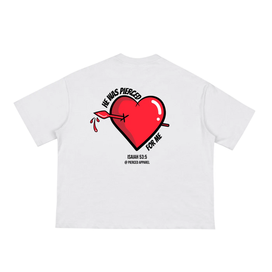 Pierced Heart Loose Boxy Tee