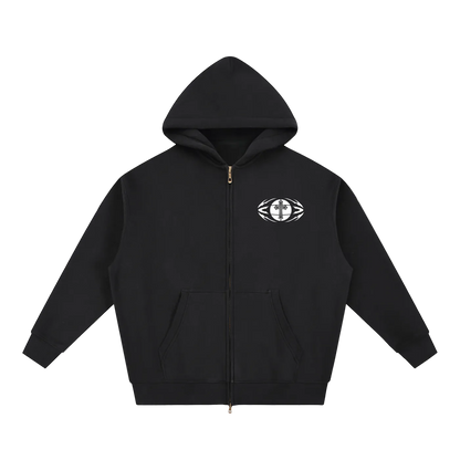 Yahweh Reigns Oversized Box Zip-up Hoodie
