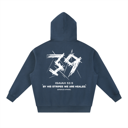 By His Stripes Oversized Box Fit Hoodie