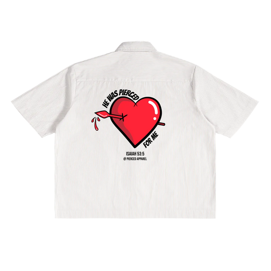 Oversized Stripe Box Button-Up