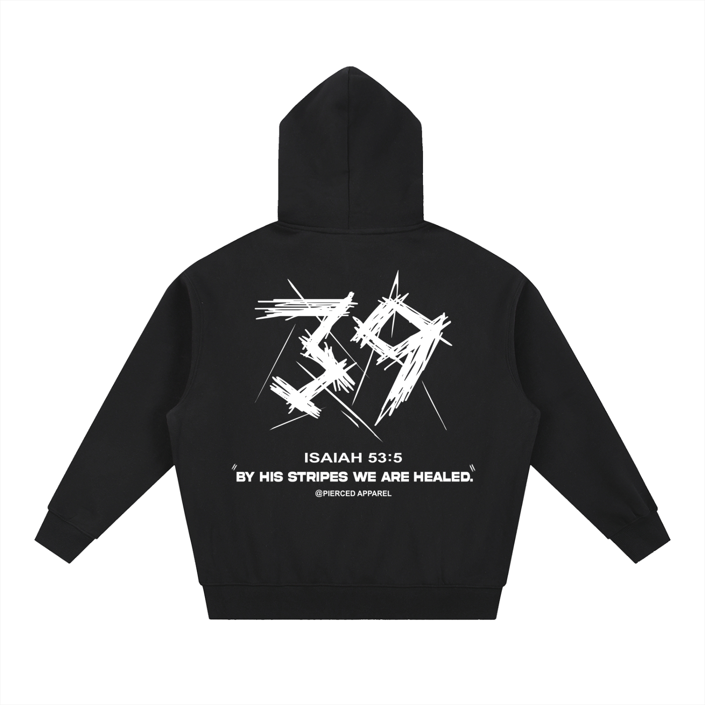 By His Stripes Oversized Box Fit Hoodie