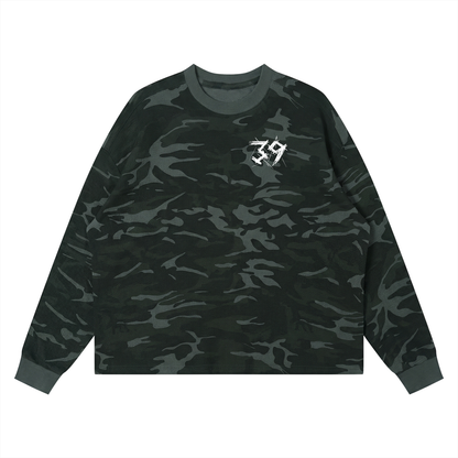 By His Stripes Box waffle Long Sleeve