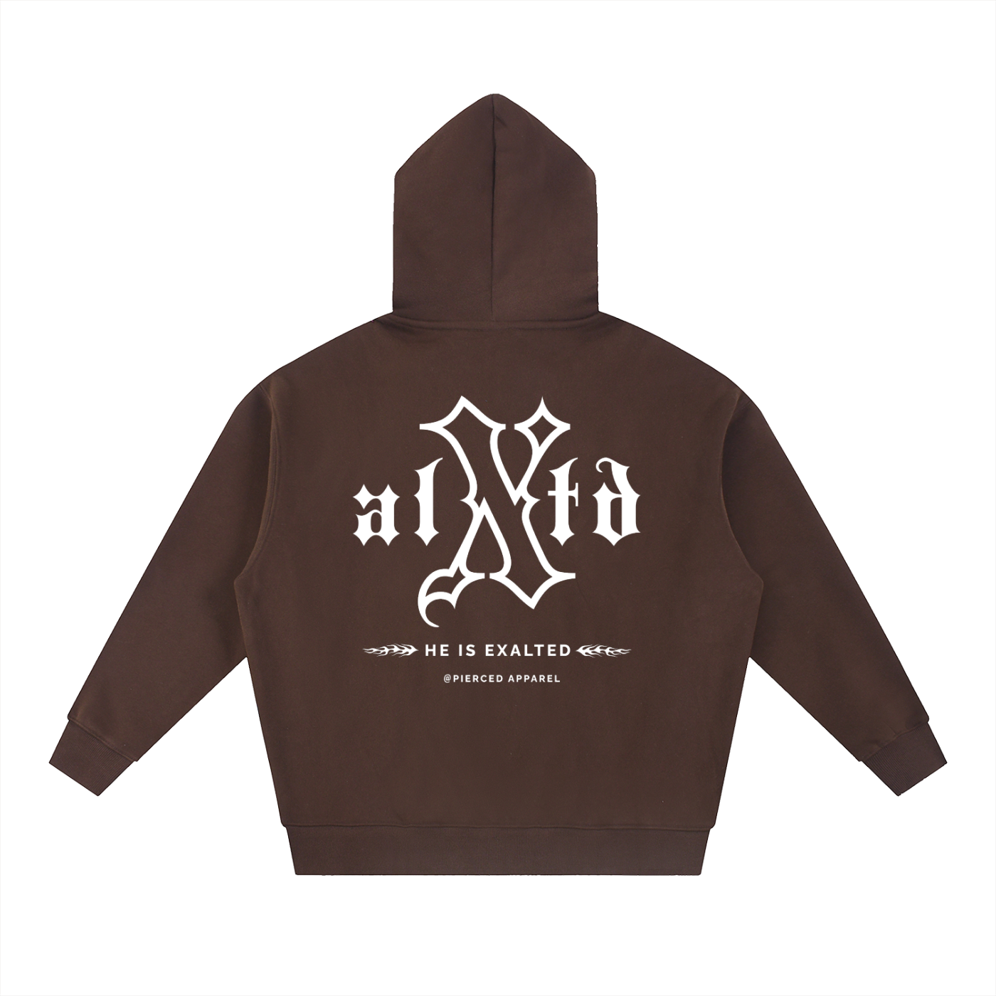 Exalted Oversized Box Zip-Up Hoodie