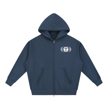 Yahweh Reigns Oversized Box Zip-up Hoodie