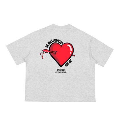 Pierced Heart Loose Boxy Tee