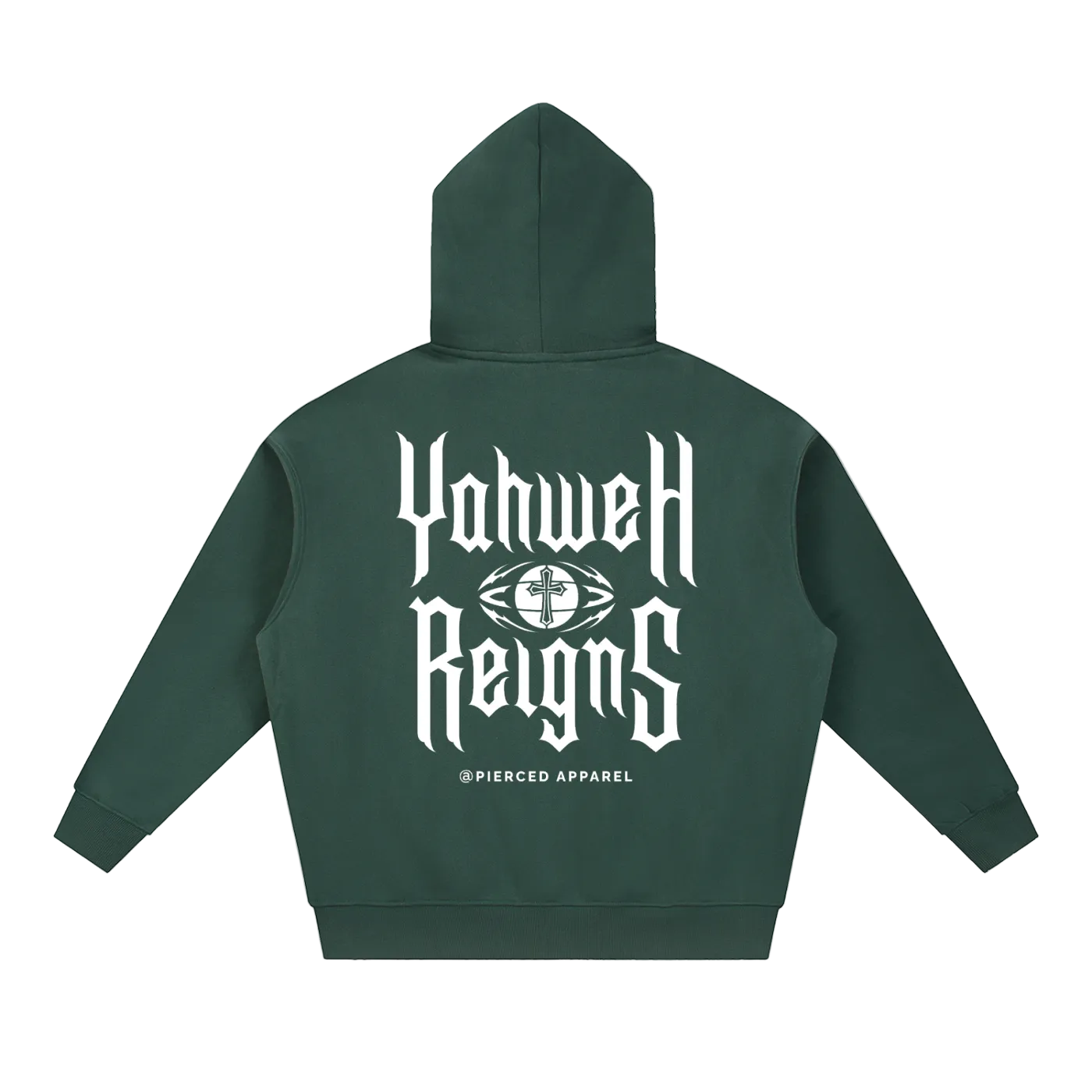 Yahweh Reigns Oversized Box Zip-up Hoodie