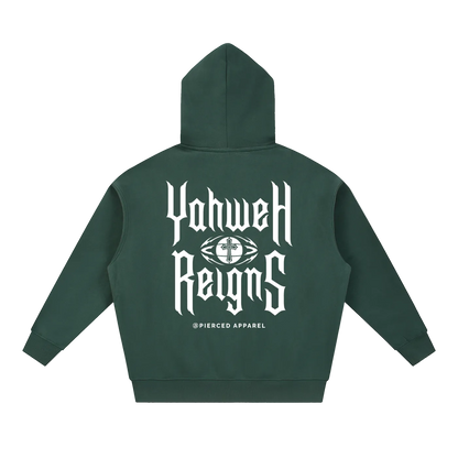 Yahweh Reigns Oversized Box Zip-up Hoodie