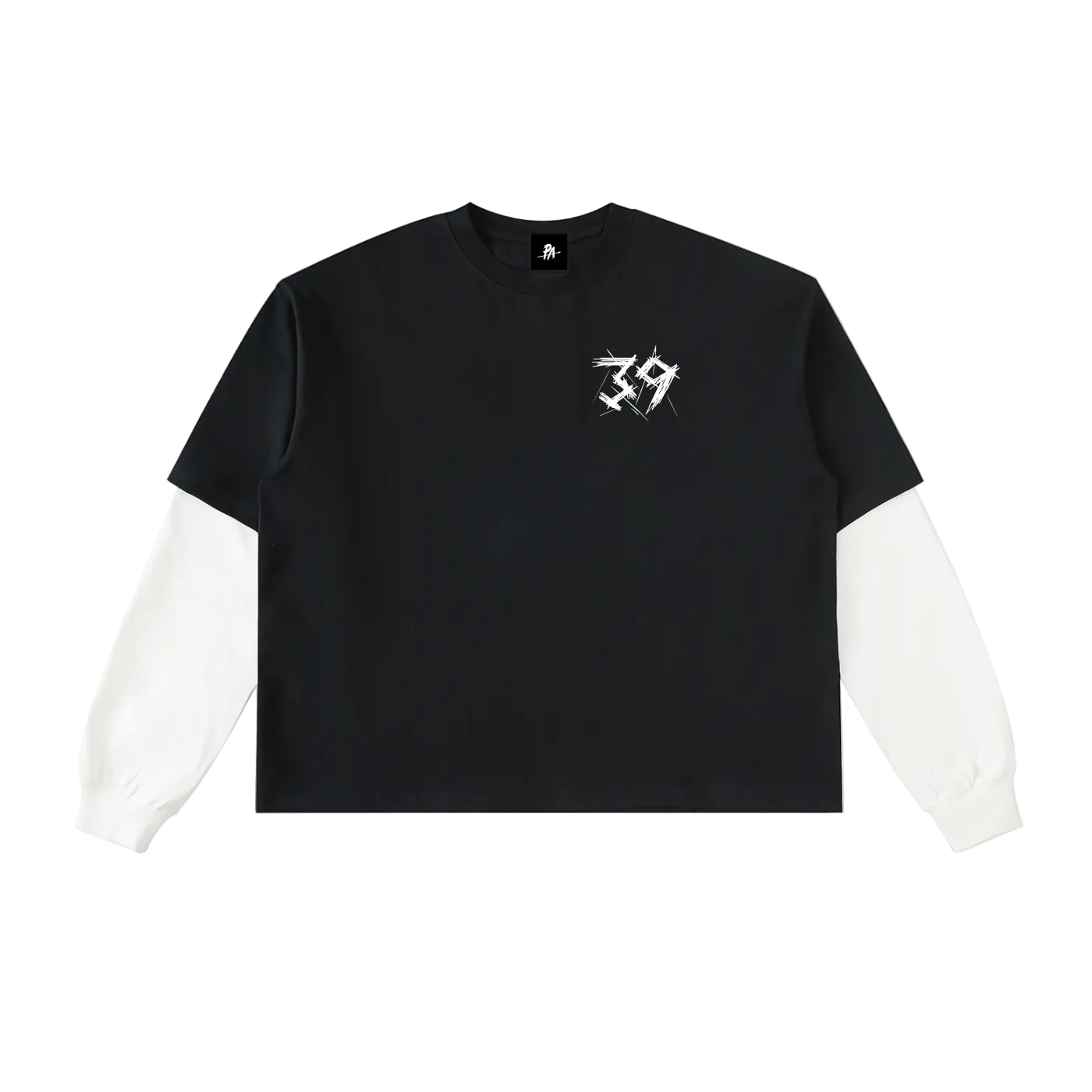 By His Stripes Layered Long Sleeve