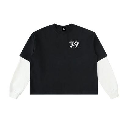By His Stripes Layered Long Sleeve