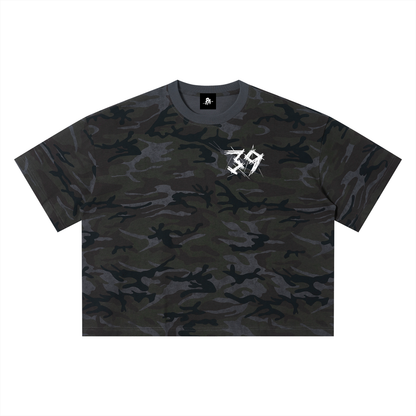 By His Stripes Camo Box Tee