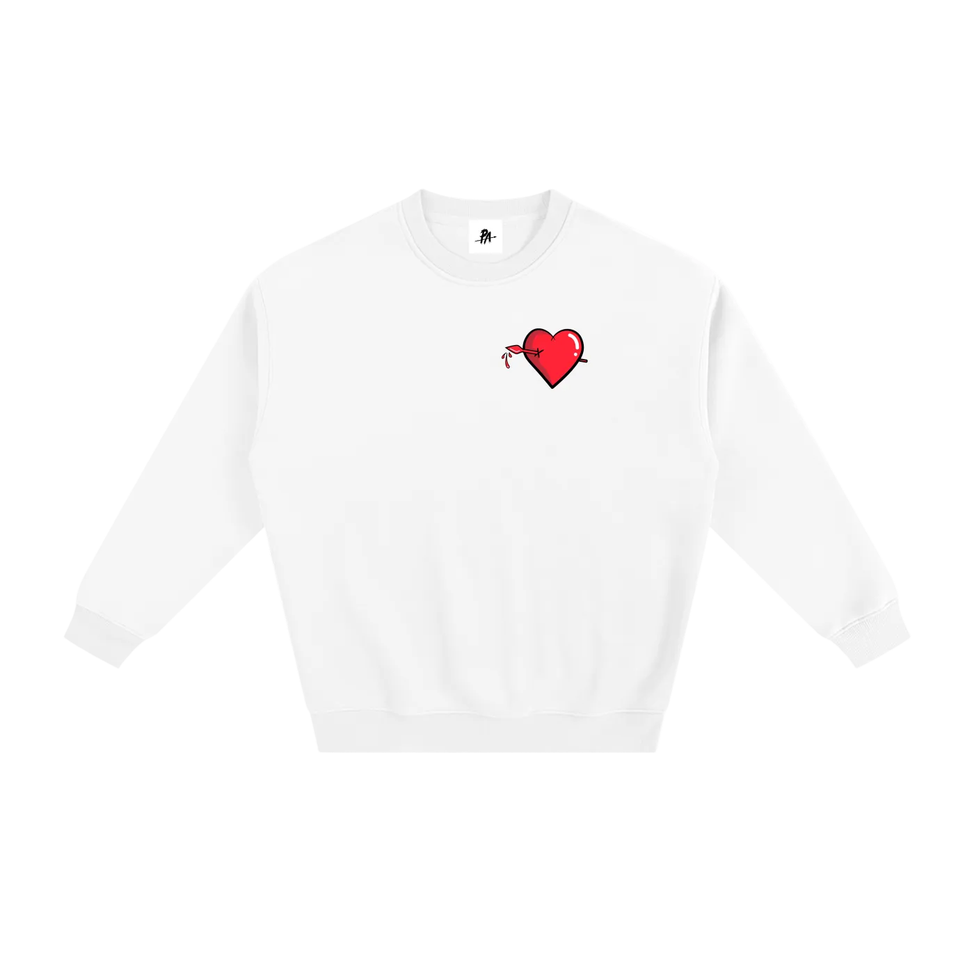 Pierced Heart Fleece Sweatshirt