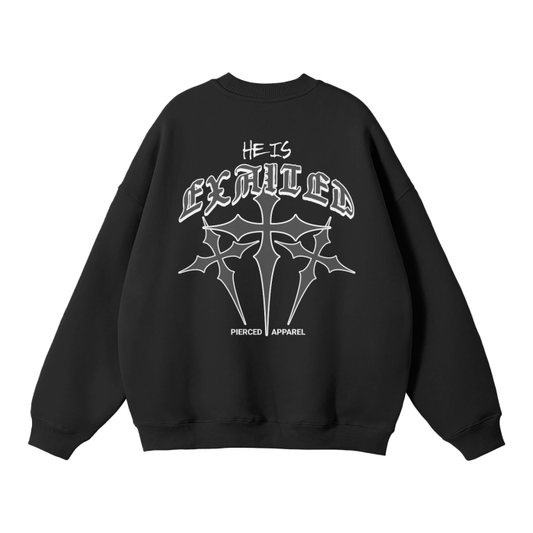 He Is Exalted Unisex Solid Fleece Sweatshirt