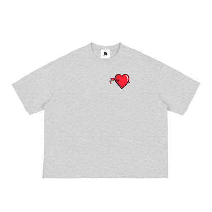 Pierced Heart Loose Boxy Tee