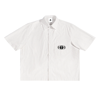 Yahweh Reigns Oversized Stripe Box Button-up