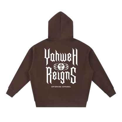 Yahweh Reigns Oversized Box Zip-up Hoodie