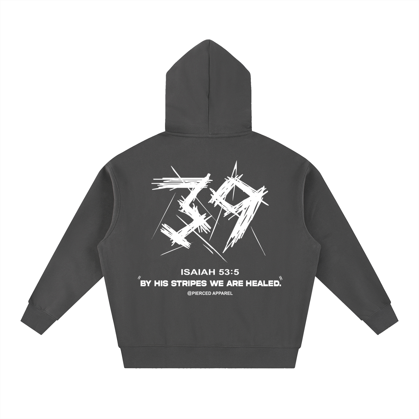 By His Stripes Oversized Box Fit Hoodie