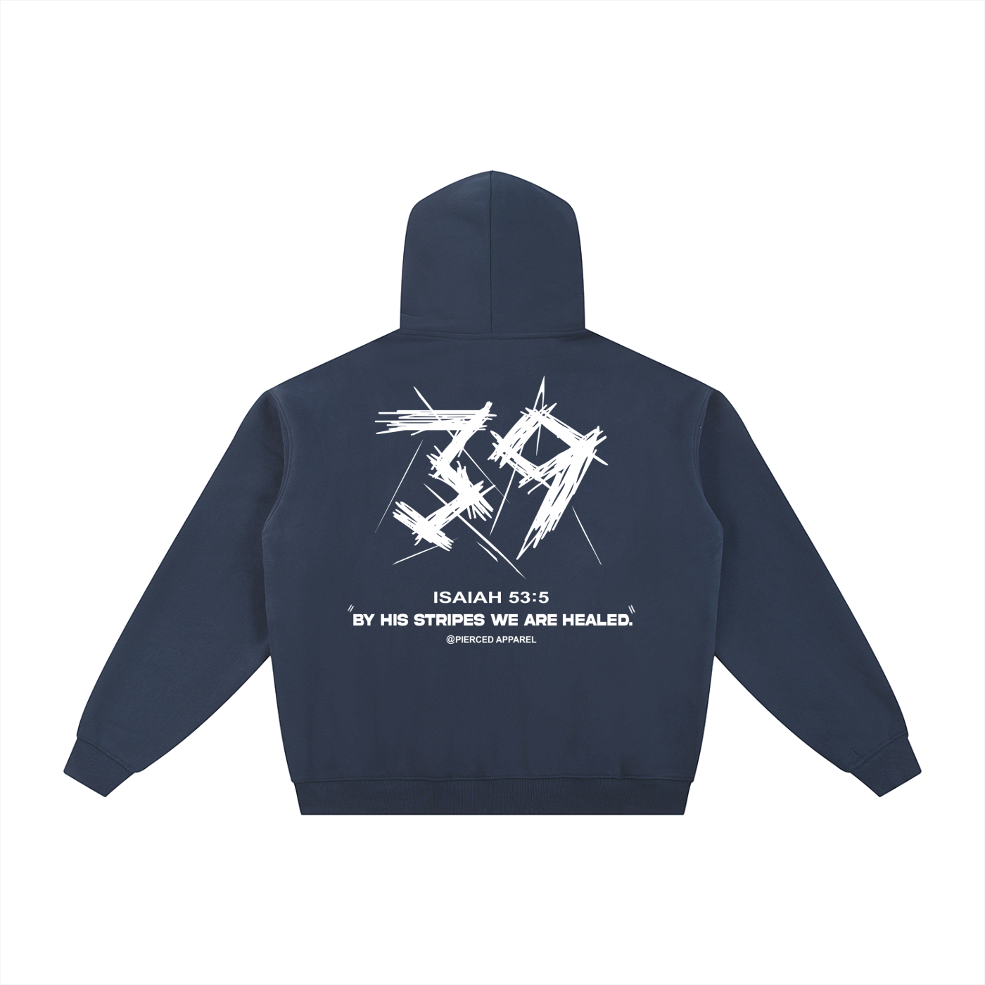 By His Stripes Zip-Up Hoodie